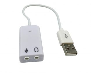 USB To 3.5mm Mic and Headphone Jack Stereo Headset Audio Adapter USB Sound Card 7.1