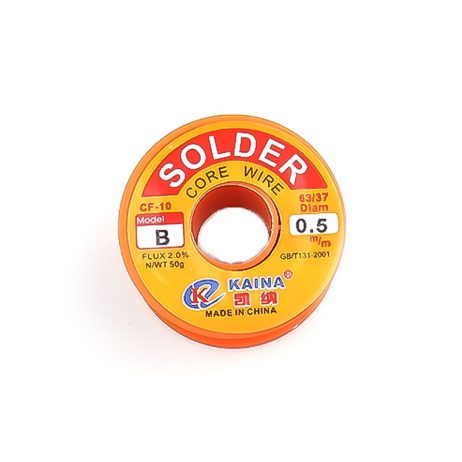 Solder Wire 0.5mm 50g B Type 35% Tin Content