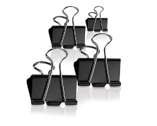 Metal Binder Clips Black 25MM (4Pcs)