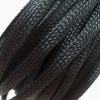 Free shipping High quality 10meters lot Three wire encryption 16mm Black expandable braided tube mesh woven