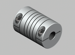 Flexible coupling OD:25mm x L:32mm Bore:10x10mm (ZRB-25x32)