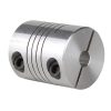 Flexible Aluminium Coupling OD: 25mm x L: 33mm Bore: 5x8mm