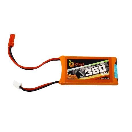 Orange 3.7V 360mAh 30C 1S Lithium Polymer Battery Pack