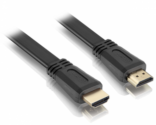 HDMI to HDMI 1M Flat Pure Copper Black