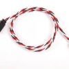 SafeConnect Twisted 60CM 22AWG Servo Lead Extension (Futaba) Cable with Hook - 1PCS