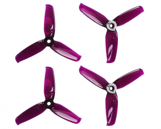 Orange HD 4052(4X5.2) Tri-Blade Flash Propellers 2CW+2CCW 2 Pair-Transparent Purple