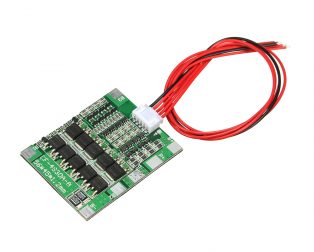 4 Series 30A 18650 Lithium Battery Protection Board 14.8V 16V with Cable