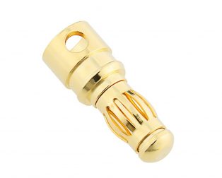 4mm Gold Connectors Male-1Pcs.