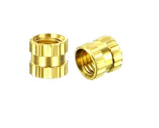 M4 X 4 mm Brass Heat set Threaded Round Insert Nut-25 Pcs.