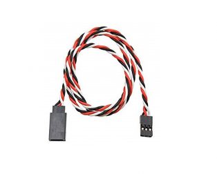 SafeConnect Twisted 45CM 22AWG Servo Lead Extension (Futaba) Cable