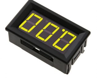 0.56inch 0-100V Three Wire LED Display Digital DC Voltmeter-Green