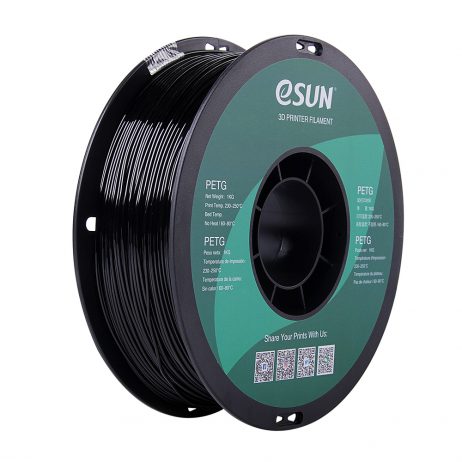 eSun PETG 1.75mm 3D Printing Filament 1kg-Solid Black