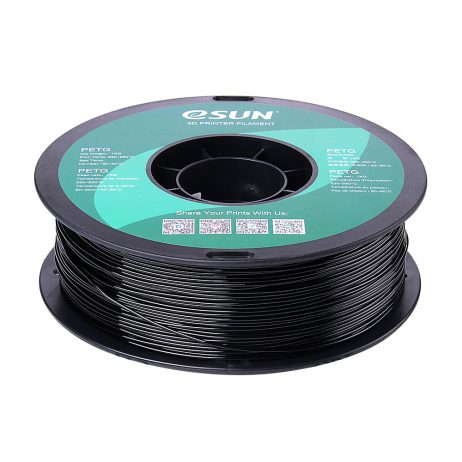 eSun PETG 1.75mm 3D Printing Filament 1kg-Solid Black