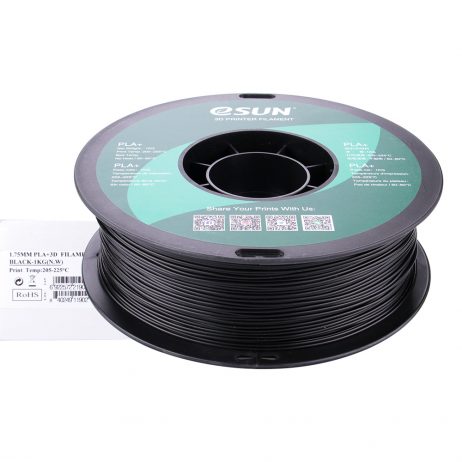 eSun PLA+ 1.75mm 3D Printing Filament 1kg-Black