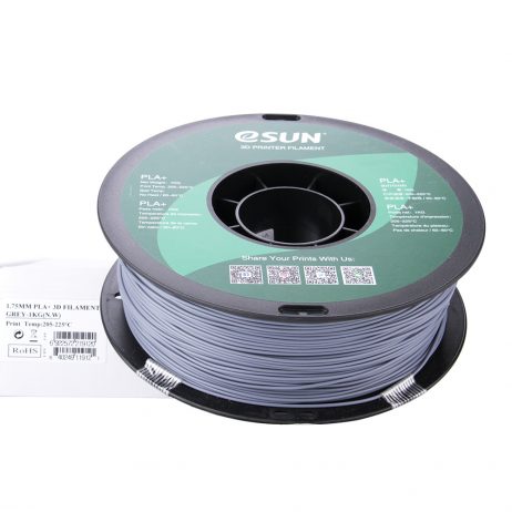 eSun PLA+ 1.75mm 3D Printing Filament 1kg-Grey