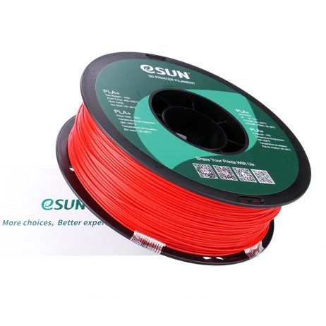 eSun PLA+ 1.75mm 3D Printing Filament 1kg-Red