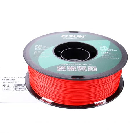 eSun PLA+ 1.75mm 3D Printing Filament 1kg-Red