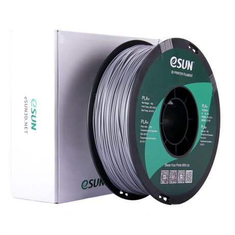 eSun PLA+ 1.75mm 3D Printing Filament 1kg-Silver