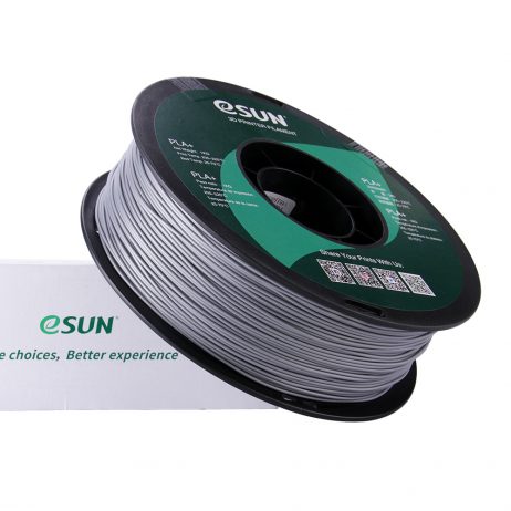 eSun PLA+ 1.75mm 3D Printing Filament 1kg-Silver