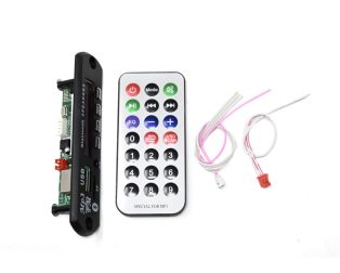 Bluetooth MP3 Decoding Board Module with inbuilt SD Card Slot / USB / FM / and Remote Control