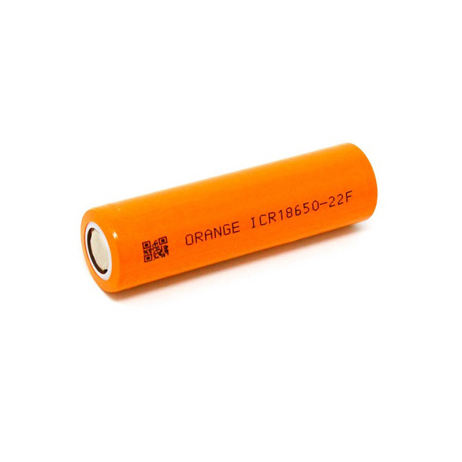 Orange ICR 18650 3.7V 2200mAh 2C Li-ion Battery