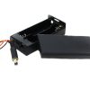 18650 x 2 battery holder with cover and On/Off Switch With DC jack