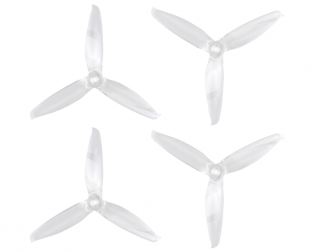 Orange HD 5152(5.1X5.2) Tri Blade Flash Propellers 2CW+2CCW 2 Pair- Transparent (Clear)