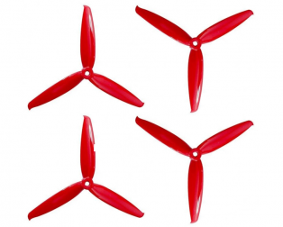 Orange HD 6042(6X4.2) Tri Blade Flash Propellers 2CW+2CCW 2 Pair Ferrari Red