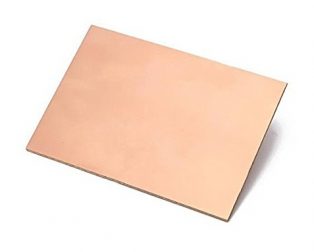 Single Side 20X30cm thickness 1.5mm Copper Clad Printed Circuit Board