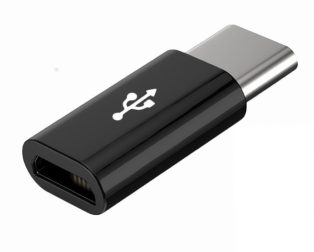 Micro USB-B (Female) to USB Type C (Male) Converter Adapter