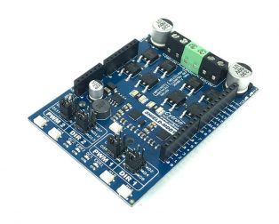 Cytron 10A Dual Channel DC Motor Driver Shield for Arduino Uno