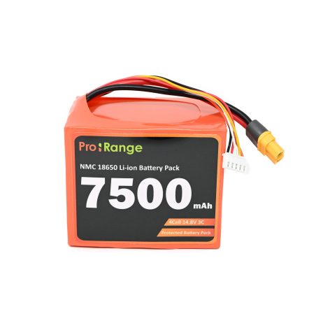 Pro-range NMC 18650 14.8V 7500mAh 3C 4S3P Li-Ion Battery Pack