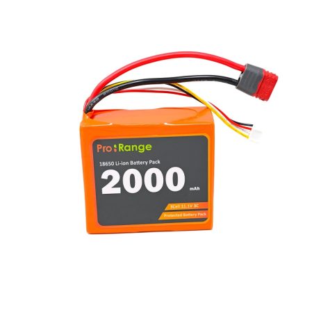 Orange INR 18650 11.1V 2000mAh 3C 3S1P Li-Ion Battery Pack