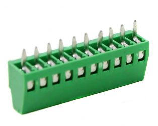 10 Pin 2.54mm Pitch Pluggable Screw Terminal Block