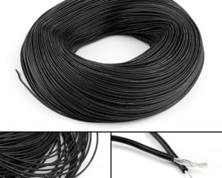 High Quality Ultra Flexible 24AWG Silicone Wire 10m (Black)