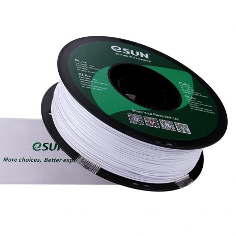 eSun PLA+ 1.75mm 3D Printing Filament 1kg-Cold White