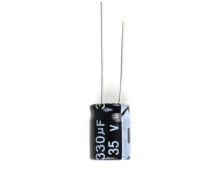 330 uF 35V Through Hole Electrolytic Capacitor