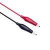 Testing leads pair with Crocodile Clip End (Red+Black)-1Meter