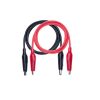 Testing leads pair with Crocodile Clip End (Red+Black)-1Meter