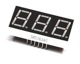 0.56 inch Red 3 Digit 7 Segment LED Display CC 12pin