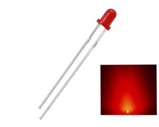 3mm Red DIP LED (Pack of 50)