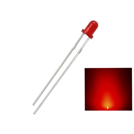 3mm Red DIP LED (Pack of 50)