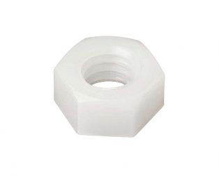 White nylon nut M3 (Pack of 25)