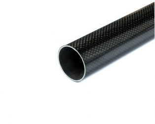 3K Roll-wrapped Carbon Fibre Tube (Hollow) 12mm(OD) * 8mm(ID) * 1000mm(L)