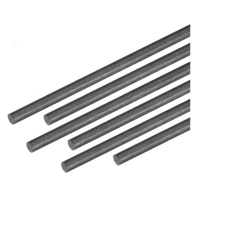 Pultruded Carbon Fibre Rod (Solid) 2mm * 1000mm (Pack of 4)