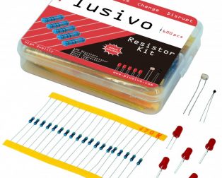 Plusivo Resistor Assortment Kit - 10 Ω To 1 MΩ (600pcs)