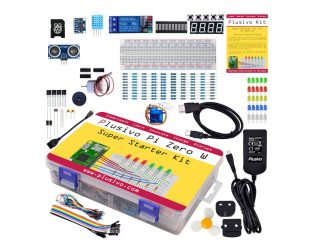 Plusivo Pi Zero W Super Starter Kit without Raspberry Pi Zero WH and without NOOBs - EU and UK interchangeable plug