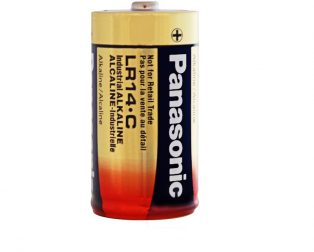 Panasonic Alkaline C-Size Battery - Pack of 2- LR-14T/2B