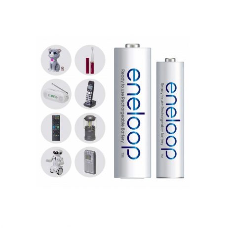 Panasonic Panasonic Eneloop AA 2000mAh NiCdNiMh Battery Pack of 4 2