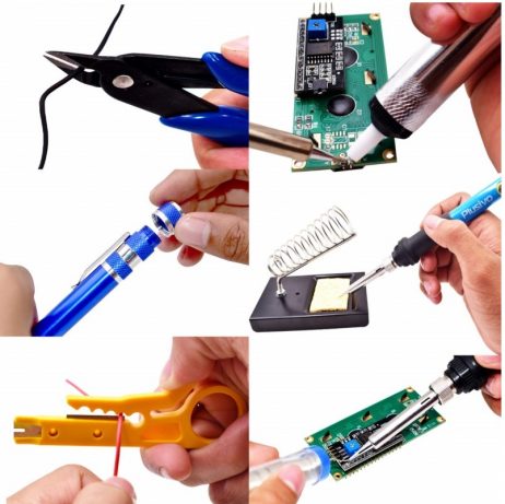 Plusivo Soldering Kit (EU Plug) With Diagonal Wire Cutter